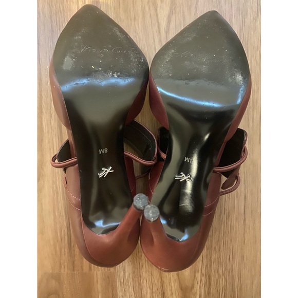 Kenneth Cole pointy heels- burgundy - Picture 4 of 8